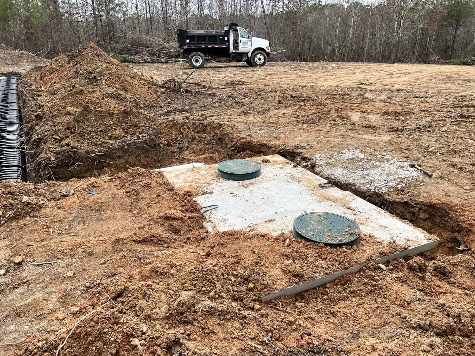 new-septic-system-double-h-septic-services sewer cleaning service, plumbing services, plumbers in anniston, Residential Plumbing, Commercial Plumbing, sewer jetting service in oxford al,