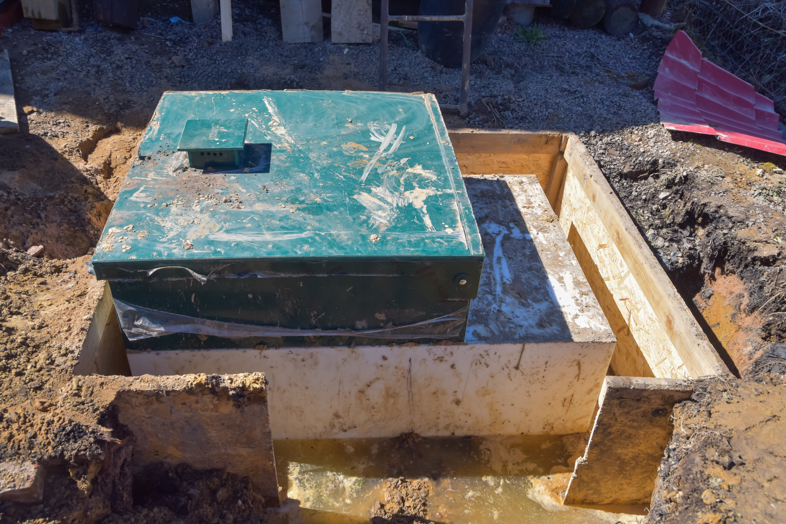 installation of a septic tank in the construction of a private h sewer cleaning service, plumbing services, plumbers in anniston, Residential Plumbing, Commercial Plumbing, sewer jetting service in oxford al,